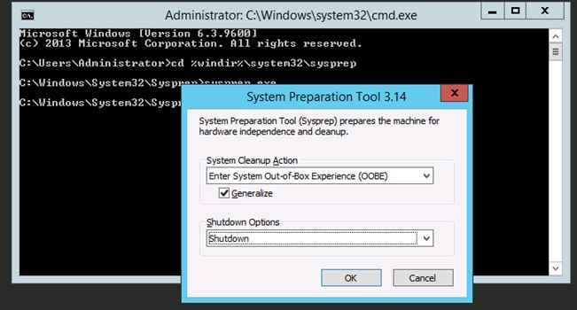 Generalize is checked